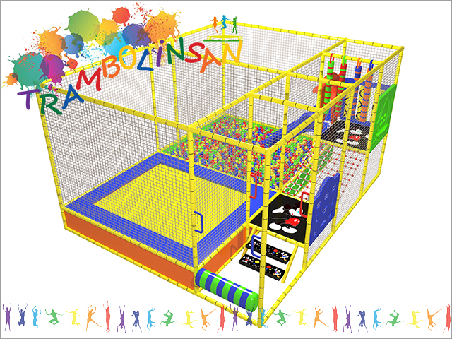 40262 - Aktiviteli Top Havuzu + Trambolin 416x523 cm