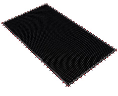 Typ-018- Trambolin Zıplama Ağı Siyah (Ticari Olimpik)(185x330 cm)