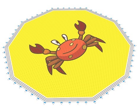 Typ-014 - Trambolin Zıplama Ağı On Köşe Yengeç 275 cm